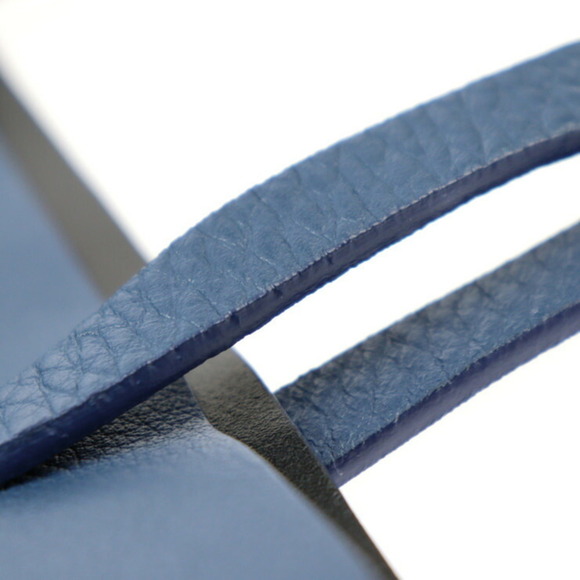 BALENCIAGA Blue Leather Tote Bag - Picture 8 of 10